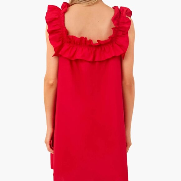 Tuckernuck Red Ruffle Mini Dress - Picture 8 of 9